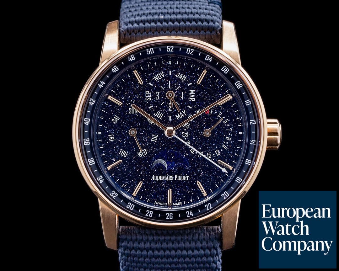 Image of Audemars Piguet Code 11:59 Perpetual Calendar 18k RG / Blue Aventurine Dial UNWORN