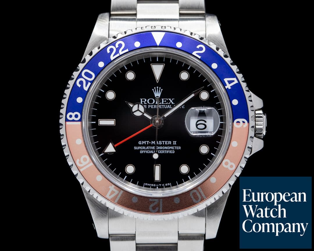 Image of Rolex GMT Master II SS Red / Blue Pepsi Bezel FADED SHARP