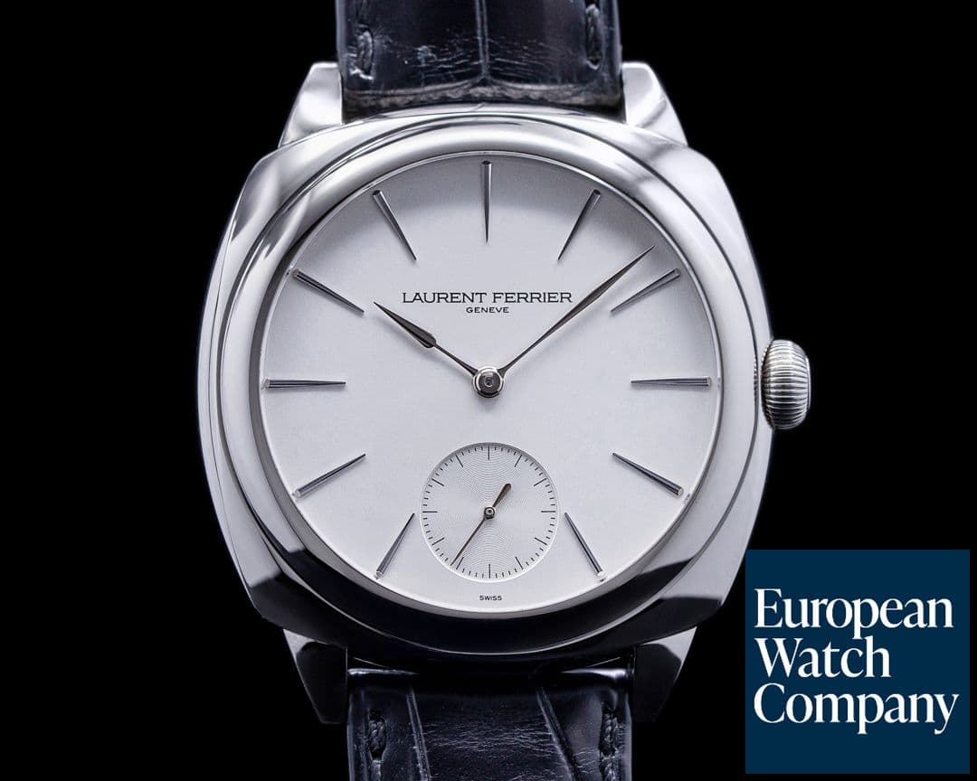 Image of Laurent Ferrier Galet Micro Rotor Square SS White Dial