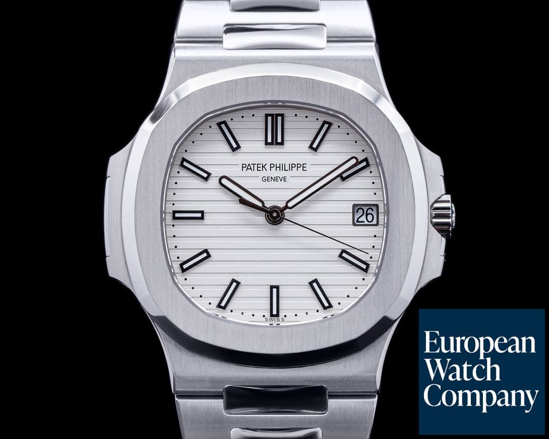 Image of Patek Philippe Jumbo Nautilus 5711 White Dial SS 