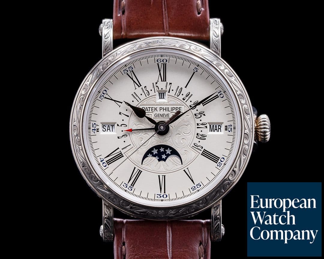Image of Patek Philippe Grand Complications Perpetual Calendar 5160 18K ENGRAVED 