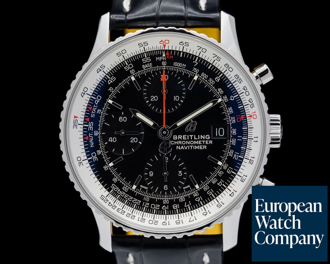 Image of Breitling Navitimer Chronograph 41MM SS Black Dial 