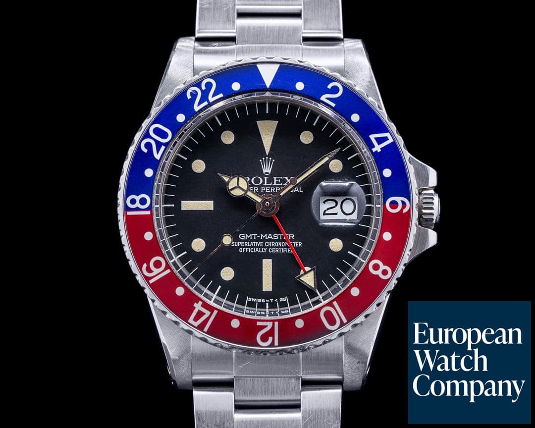 Image of Rolex Vintage GMT Master "Pepsi Bezel" SS Circa 1975