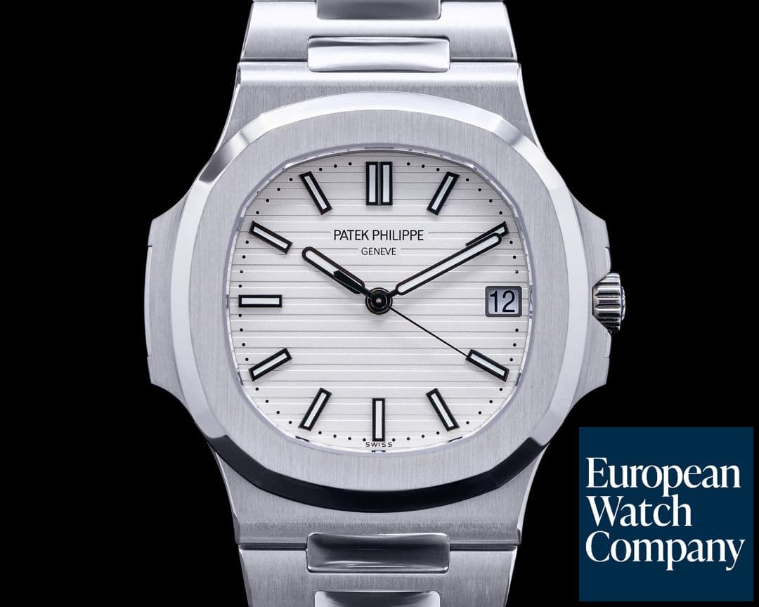 Image of Patek Philippe Jumbo Nautilus 5711 White Dial SS 