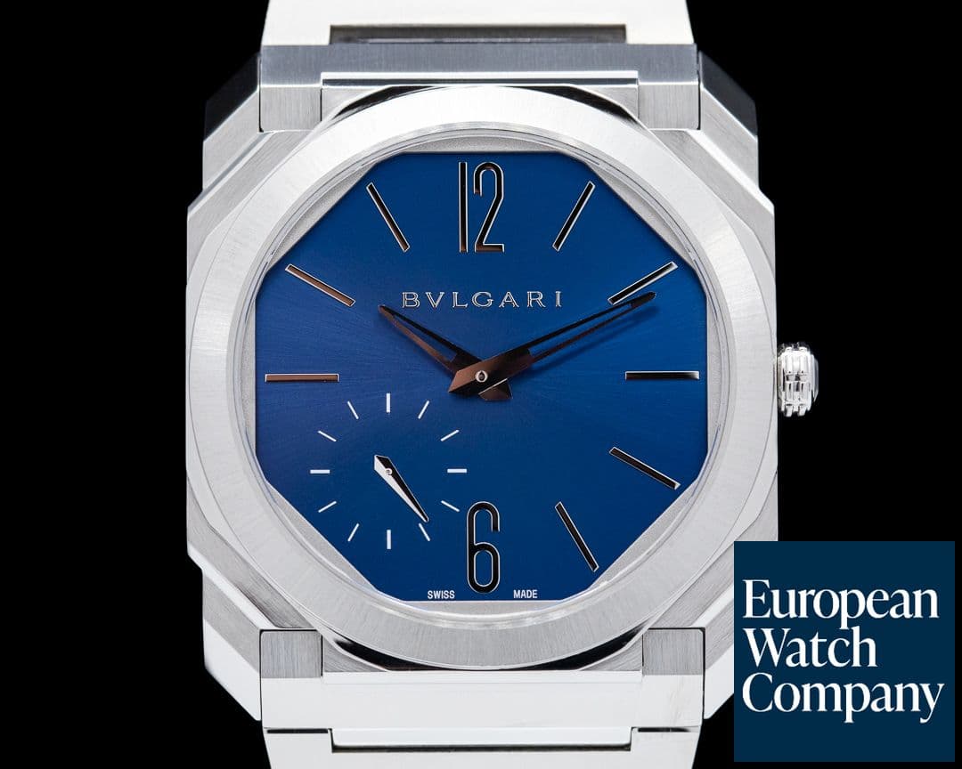 Image of Bulgari Octo Finissimo Extra Thin SS Blue Dail 40MM