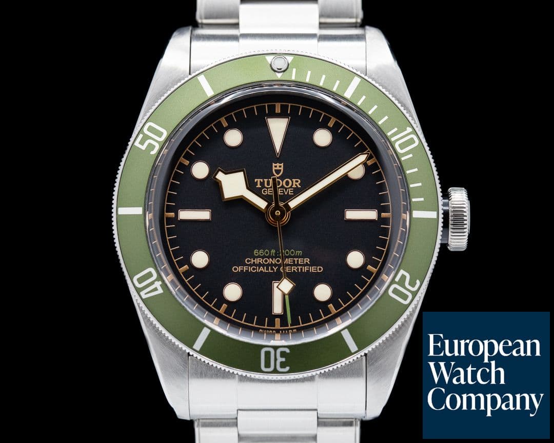 Image of Tudor Tudor Heritage 79230G Black Bay Harrods Green SS