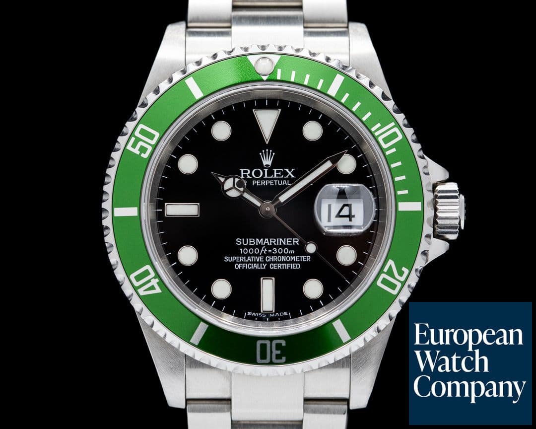 Image of Rolex Submariner 50th Anniversary "Kermit" SS Green Bezel SHARP