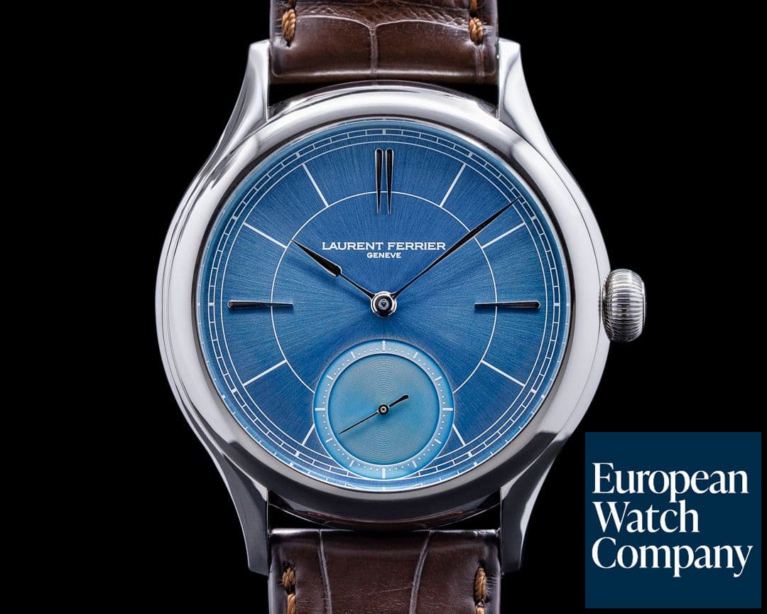 Image of Laurent Ferrier Galet Micro Rotor SS Ice Blue Dial