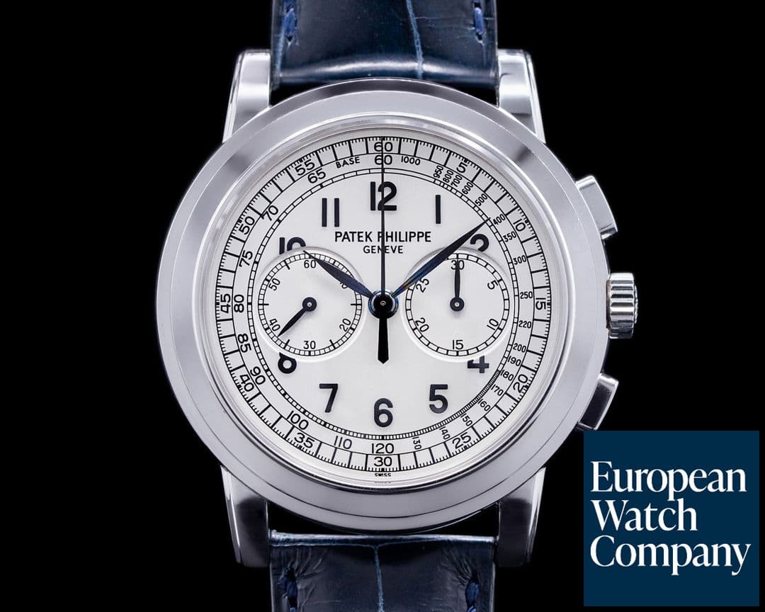 Image of Patek Philippe 5070G White Gold Chronograph SHARP FULL SET