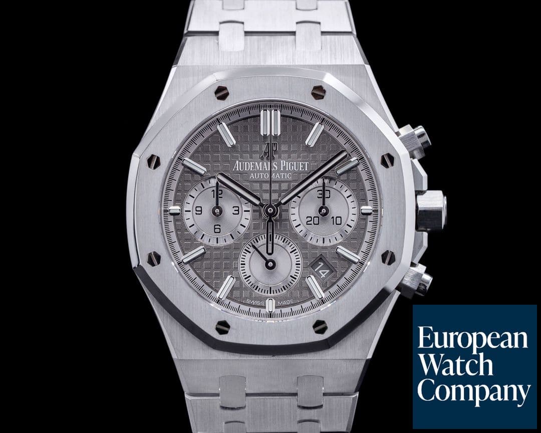 Image of Audemars Piguet Royal Oak Chronograph Ruthenium Dial SS 38MM 