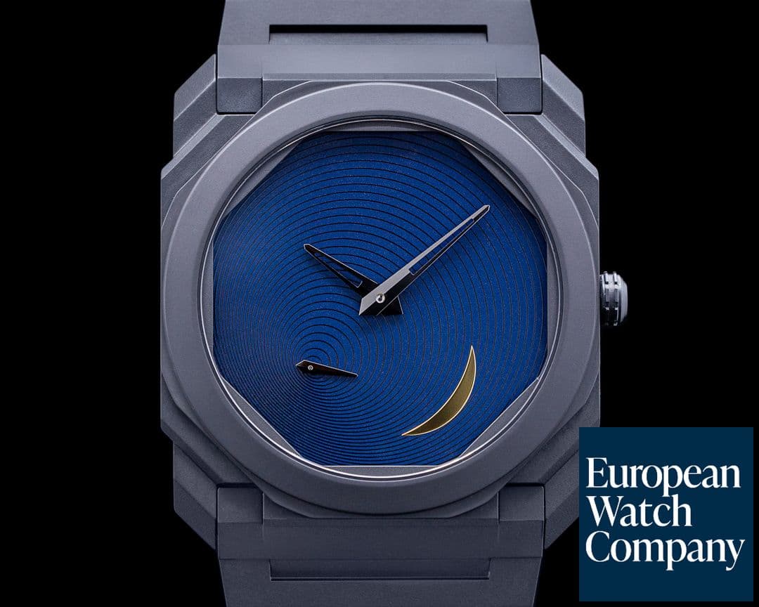 Image of Bulgari Octo Finissimo Tadao Ando Sandblasted Ceramic Limited Edition 