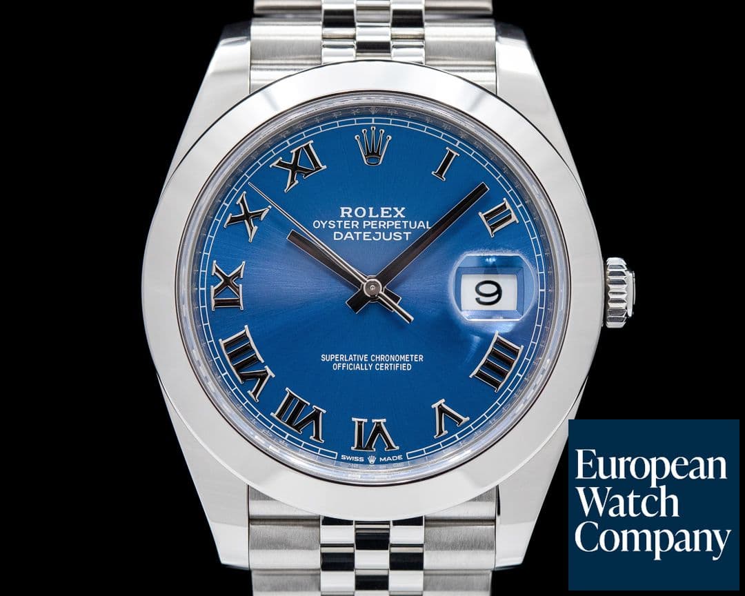 Image of Rolex Datejust 41 Blue Roman Dial SS