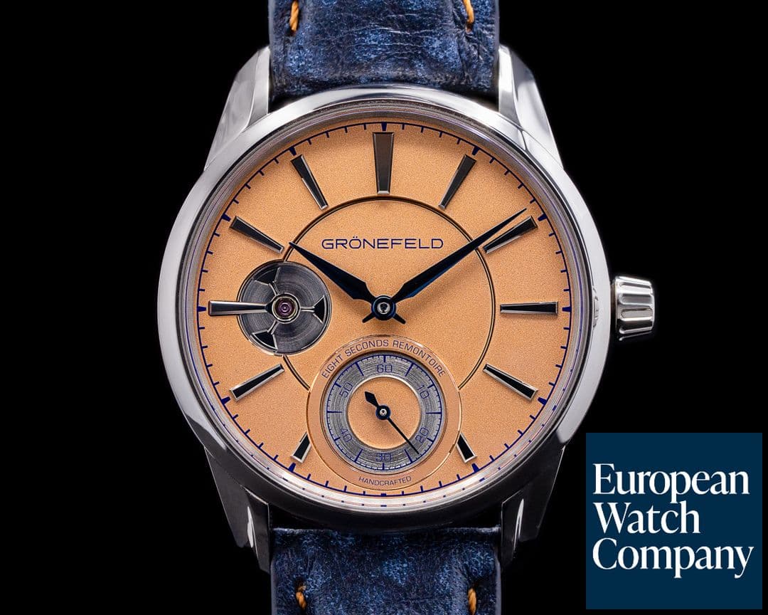 Image of Gronefeld 1941 Remontoire Constant Force white gold Salmon Dial LIMITED