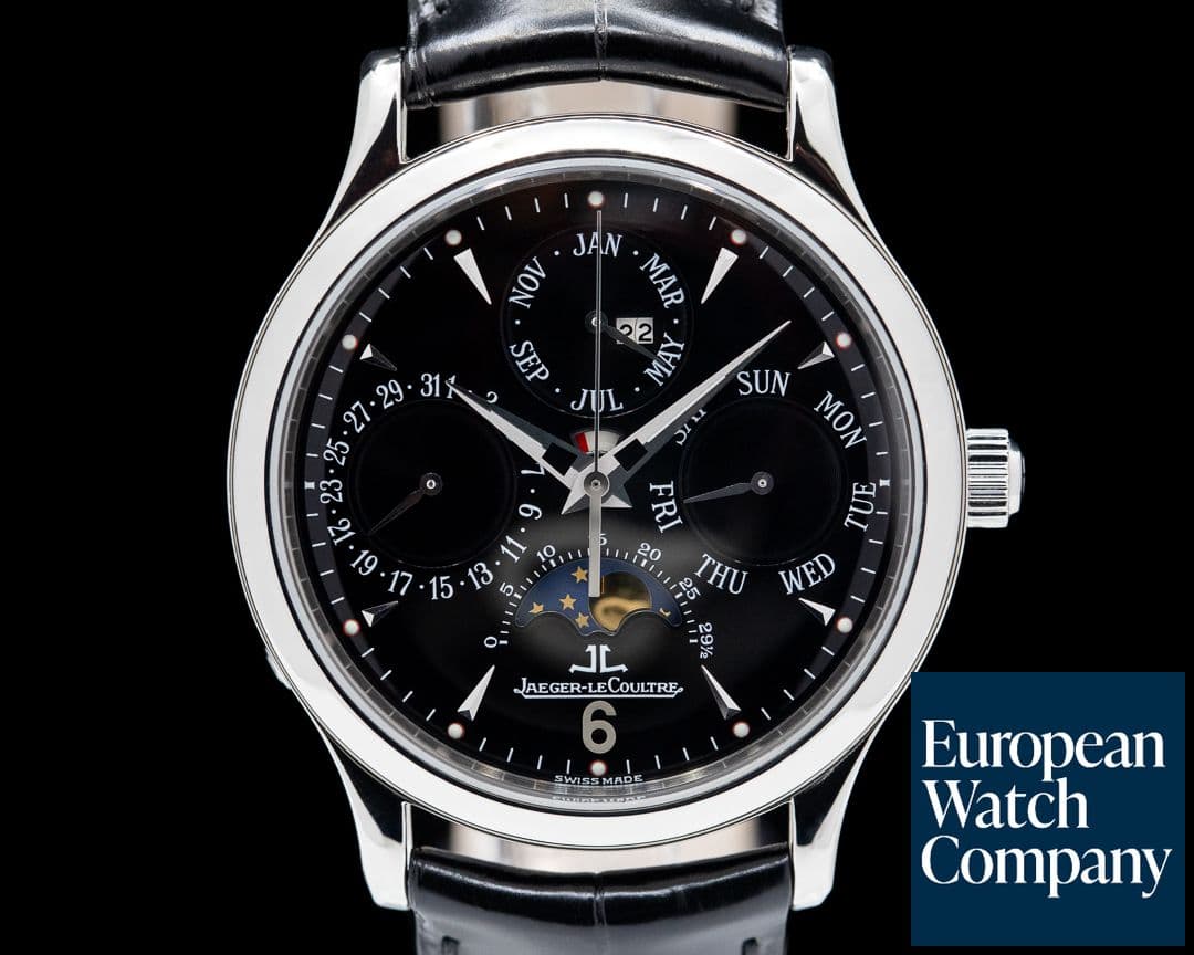 Image of Jaeger LeCoultre Master Perpetual SS Black Dial 