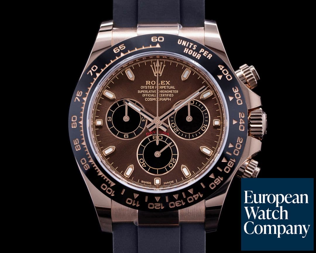 Image of Rolex Cosmograph Daytona 116515LN 18K RG Oysterflex CHOCOLATE UNWORN