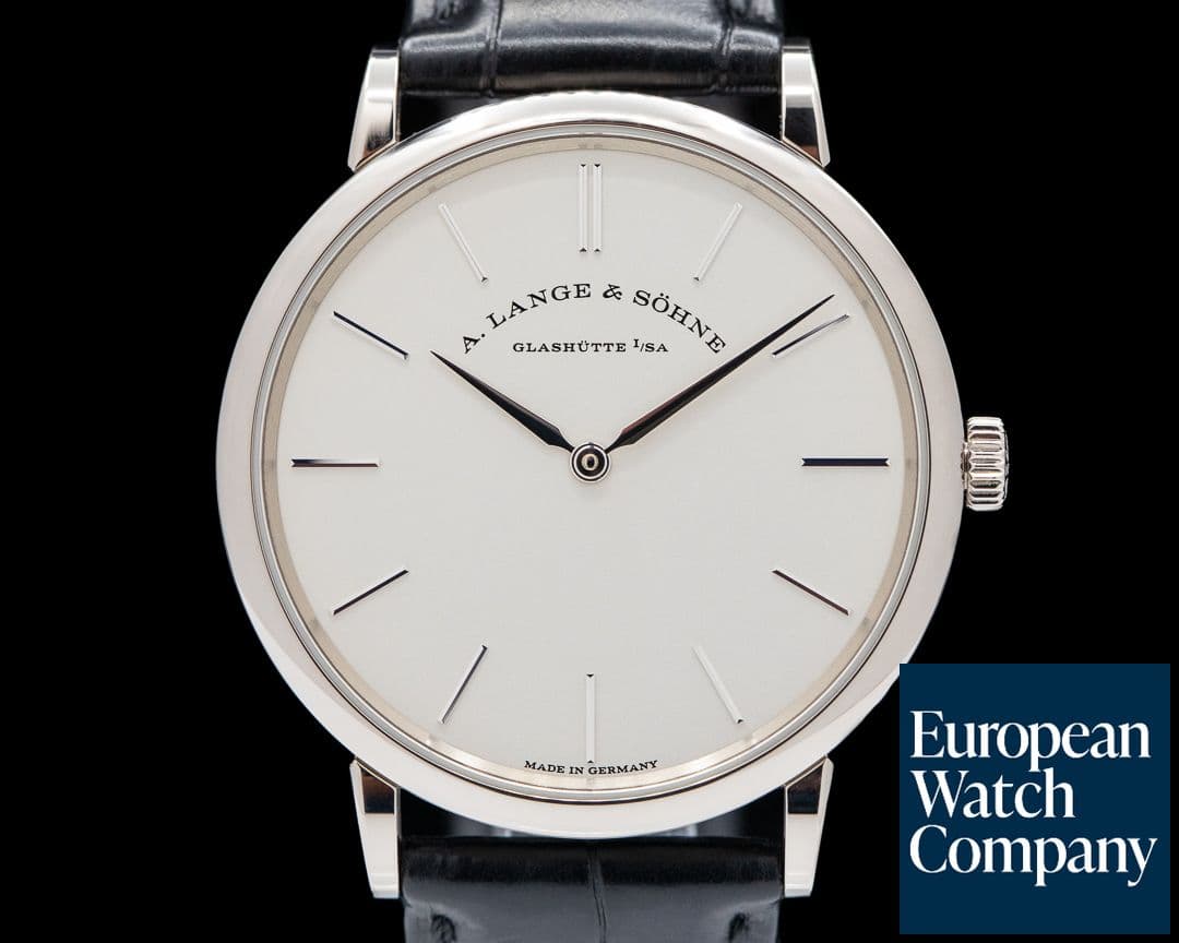 Image of A. Lange and Sohne Saxonia Thin Manual Wind 201.027 18K White Gold  