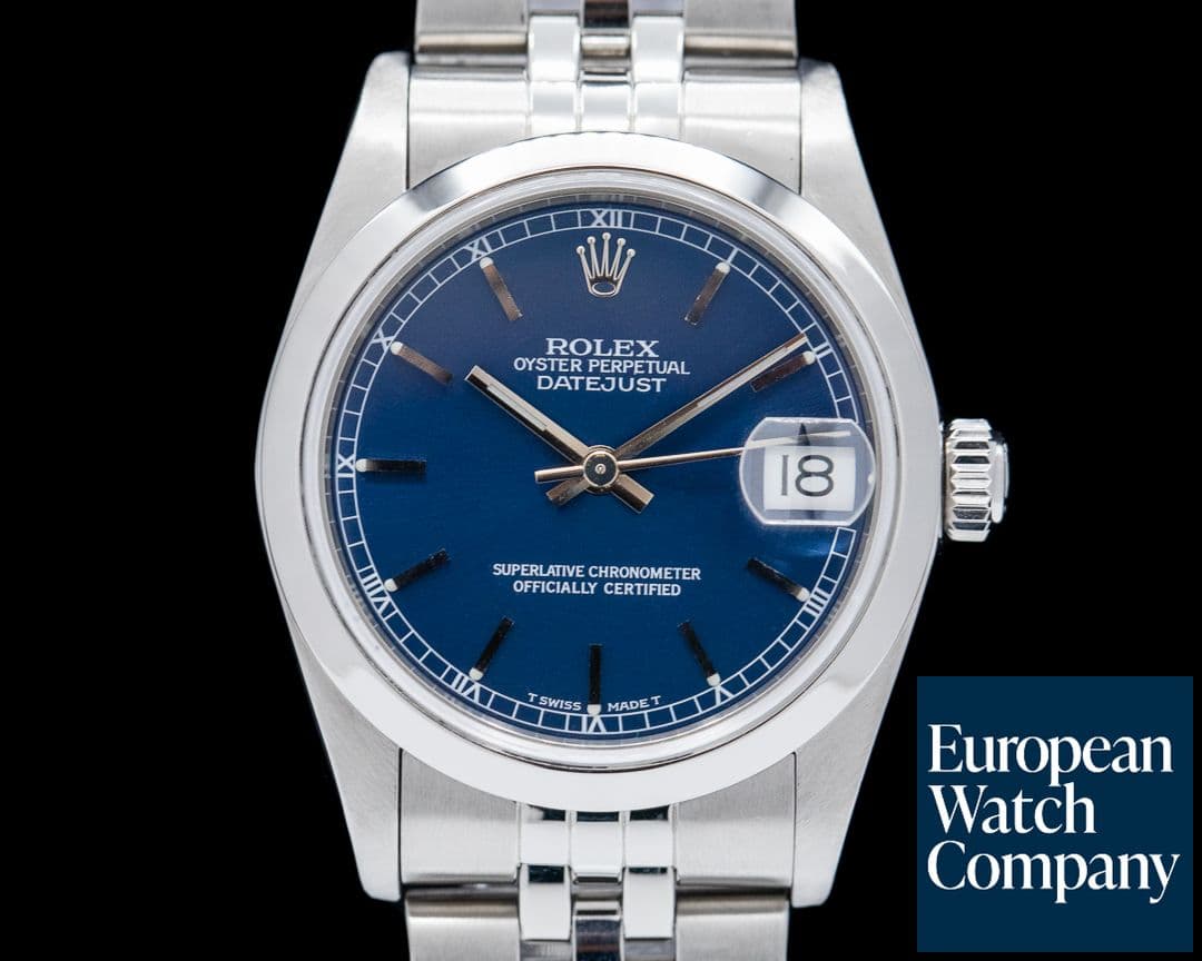 Image of Rolex Ladies DateJust 31 Stainless Steel / Blue Dial