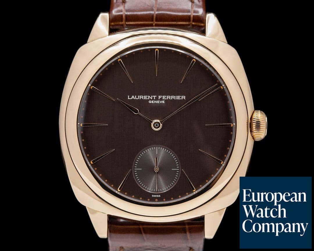 Image of Laurent Ferrier Galet Square Micro-Rotor 18k Rose Gold Brown Dial
