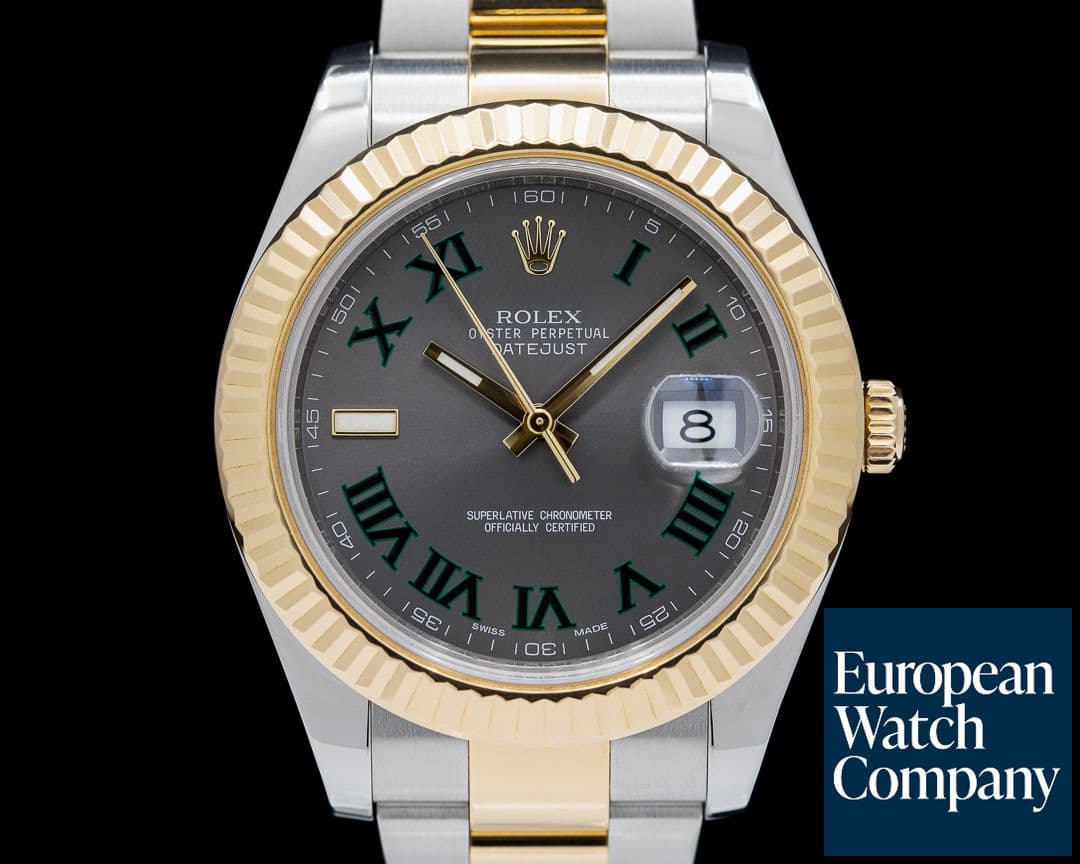 Image of Rolex Datejust II Grey Dial/Wimbledon  18K / SS 