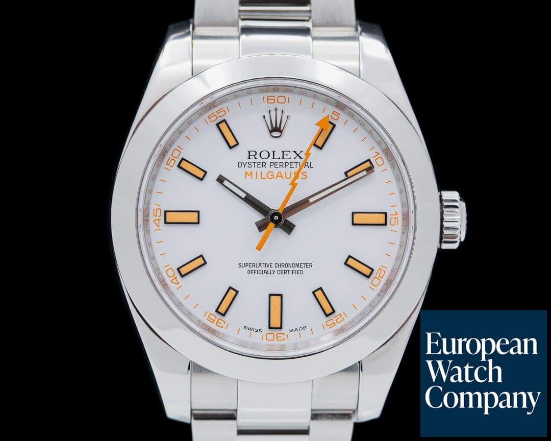 Image of Rolex Milgauss SS White Dial 116400