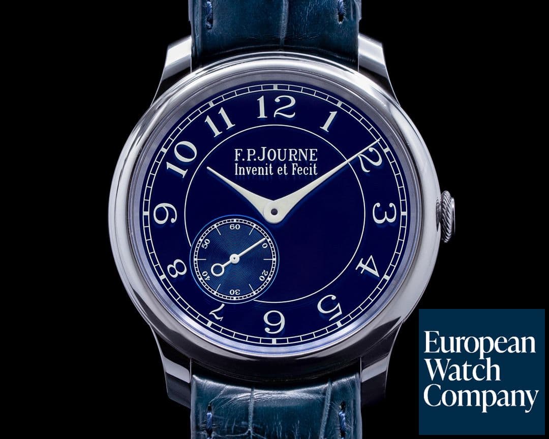 Image of F. P. Journe Chronometre Bleu Tantalum Blue Dial 