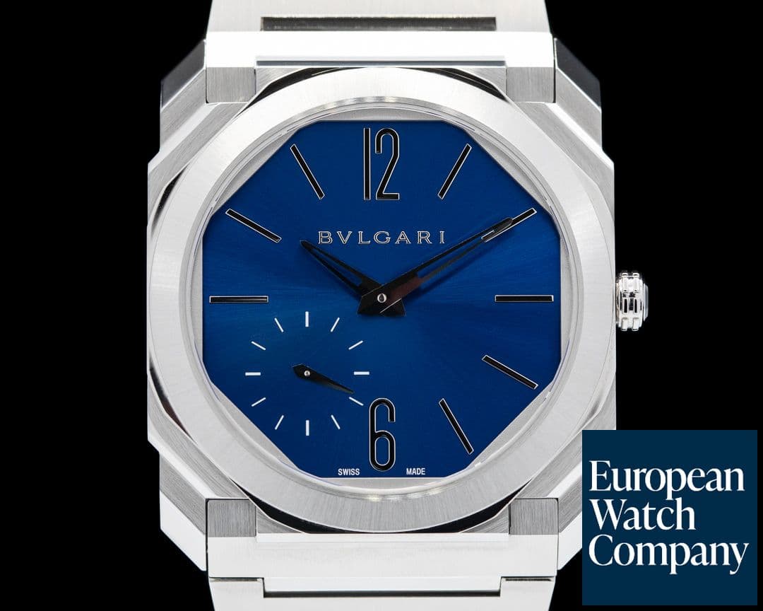 Image of Bulgari Octo Finissimo Extra Thin SS Blue Dail 40MM
