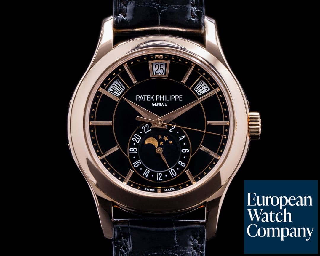 Image of Patek Philippe Annual Calendar 5205R Black Dial 18k Rose Gold 