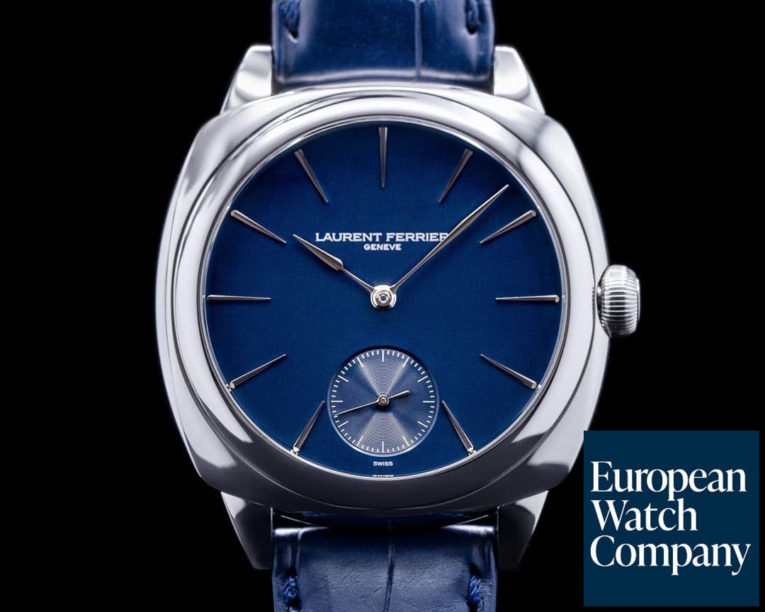 Image of Laurent Ferrier Galet Micro Rotor Square SS Blue Dial 