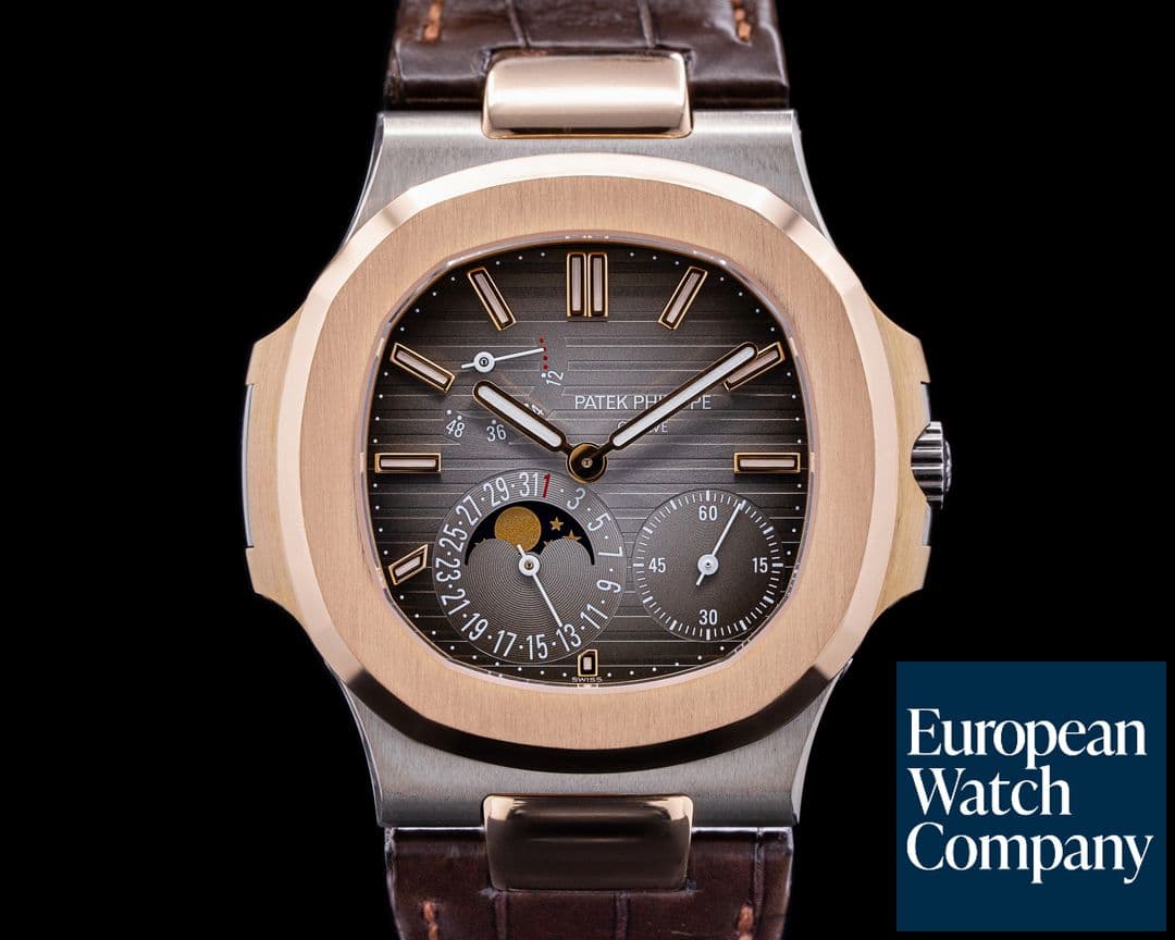Image of Patek Philippe Jumbo Nautilus 5712GR 18K White / Rose Gold 