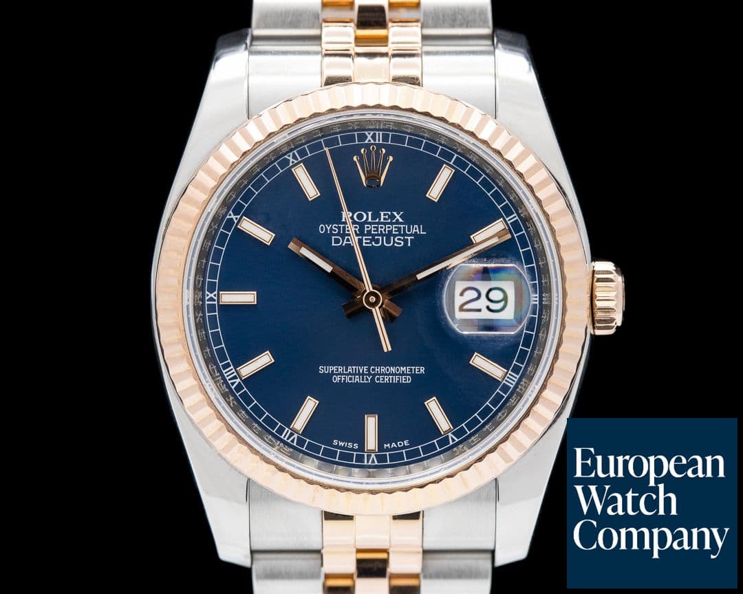 Image of Rolex Datejust SS / Everrose Gold Blue Dial