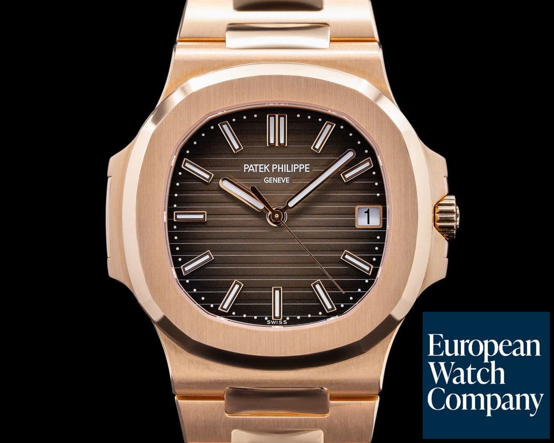 Image of Patek Philippe Jumbo Nautilus 5711R 18K Rose Gold Brown Dial / Bracelet UNWORN