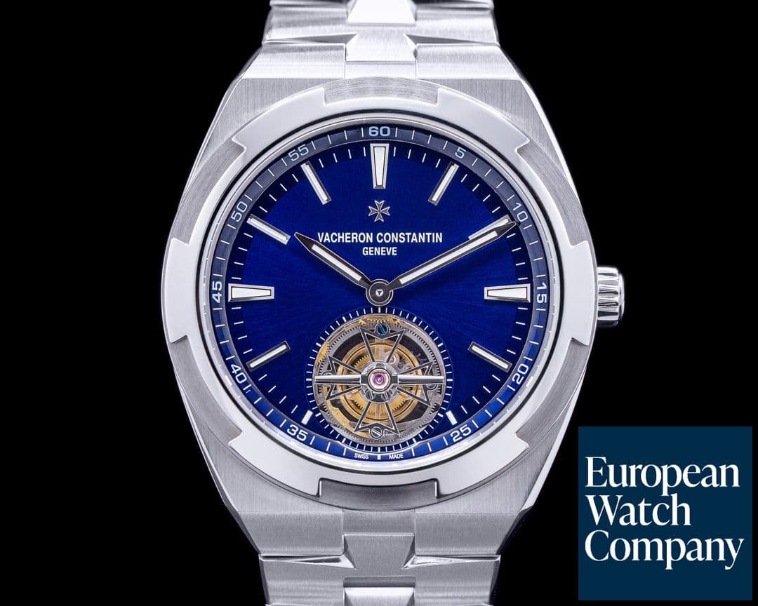 Image of Vacheron Constantin Overseas 6000V/110A Tourbillon SS Blue Dial