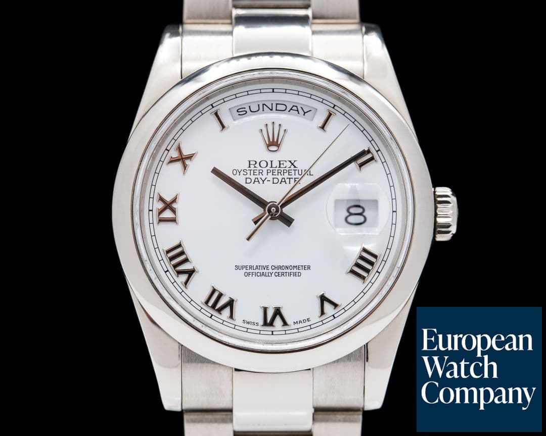 Image of Rolex Day Date Oyster President White Roman 18K White Gold
