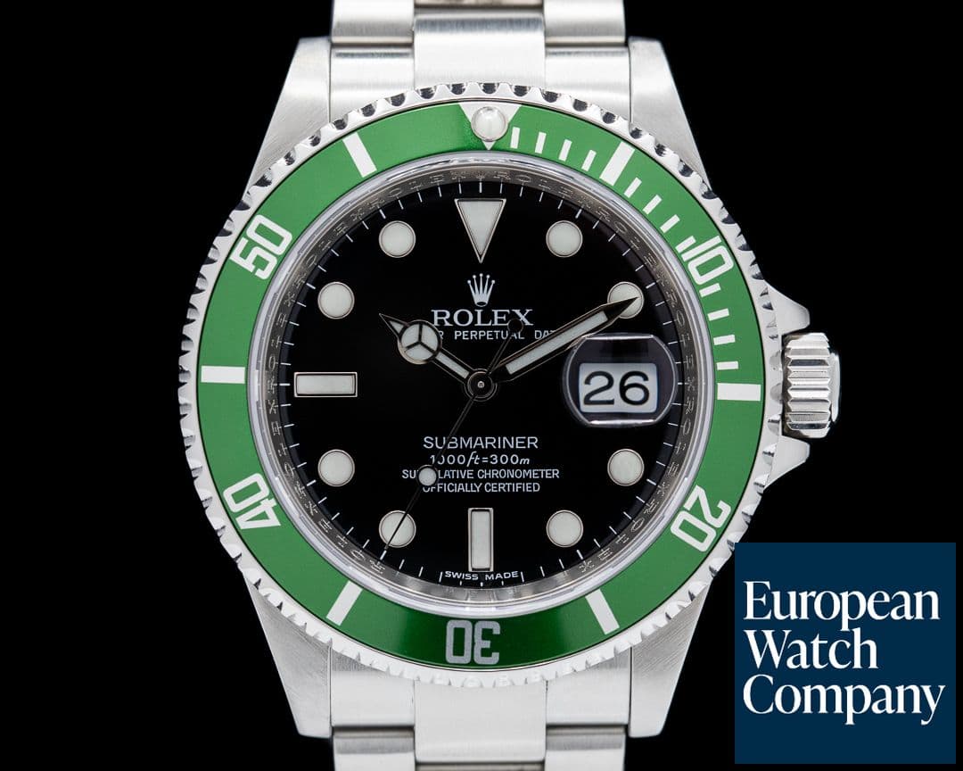 Image of Rolex Submariner 50th Anniversary "Kermit" SS Green Bezel 