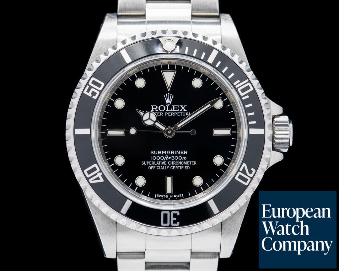 Image of Rolex Submariner No Date SS 4 Line BOX & PAPERS