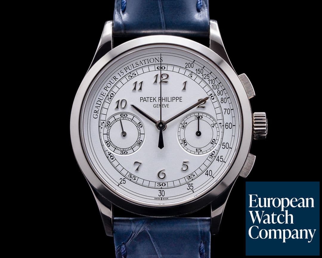 Image of Patek Philippe Chronograph 5170G 18K White Gold / Silver Pulsation 