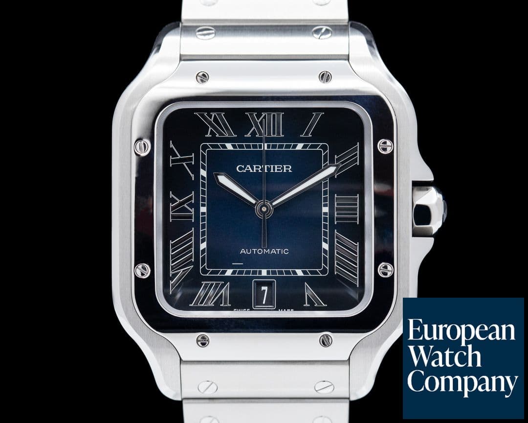 Image of Cartier Santos Large SS / SS Blue Dial Automatic 2022 