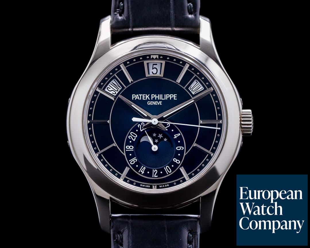 Image of Patek Philippe Annual Calendar 5205G Blue Dial 18K White Gold