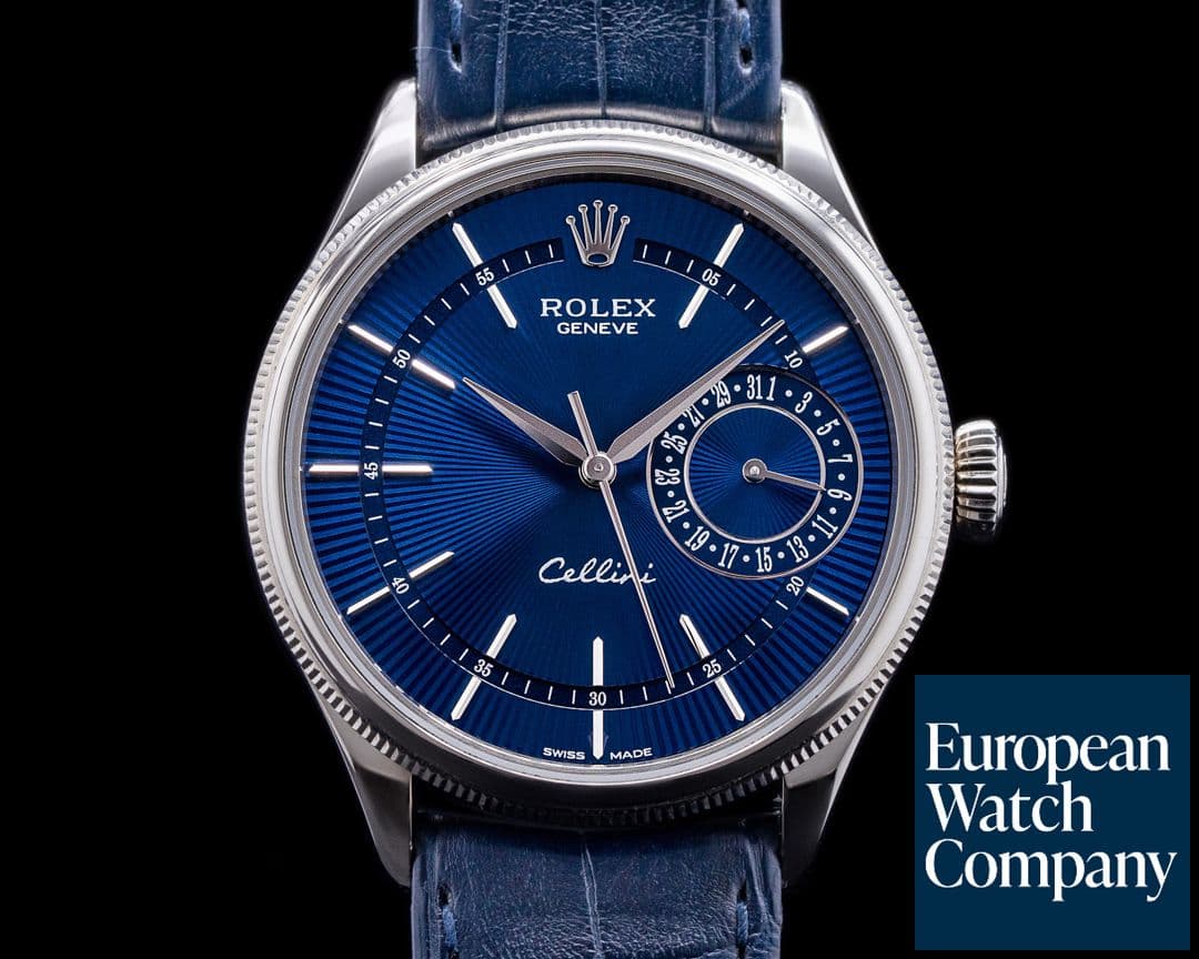Image of Rolex Cellini Date Blue Dial 18K White Gold 2020