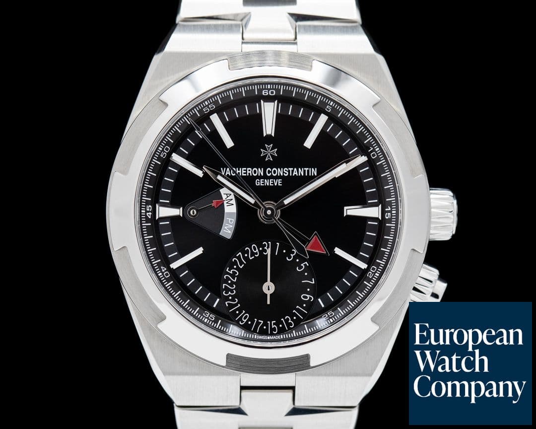 Image of Vacheron Constantin Overseas Dual Time 7900V SS Black Lacquer Dial 2022 UNWORN
