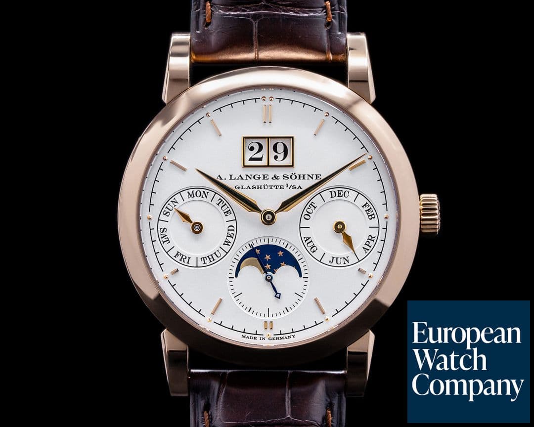 Image of A. Lange and Sohne Saxonia Annual Calendar 330.032 18K Rose Gold 