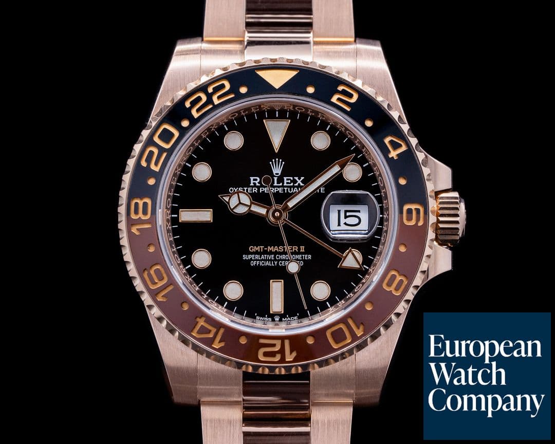 Image of Rolex GMT Master II 126715 18K Everose Ceramic Root Beer 2021