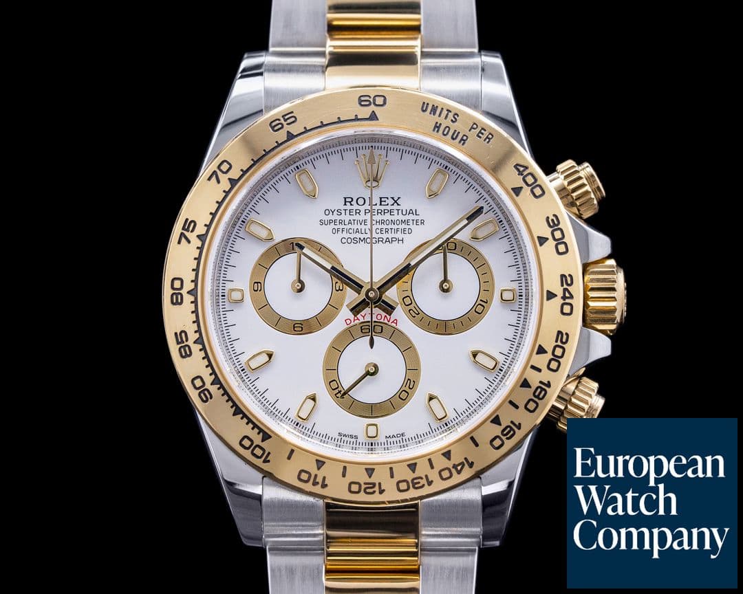 Image of Rolex Daytona White Dial 18K Yellow Gold/SS 2020