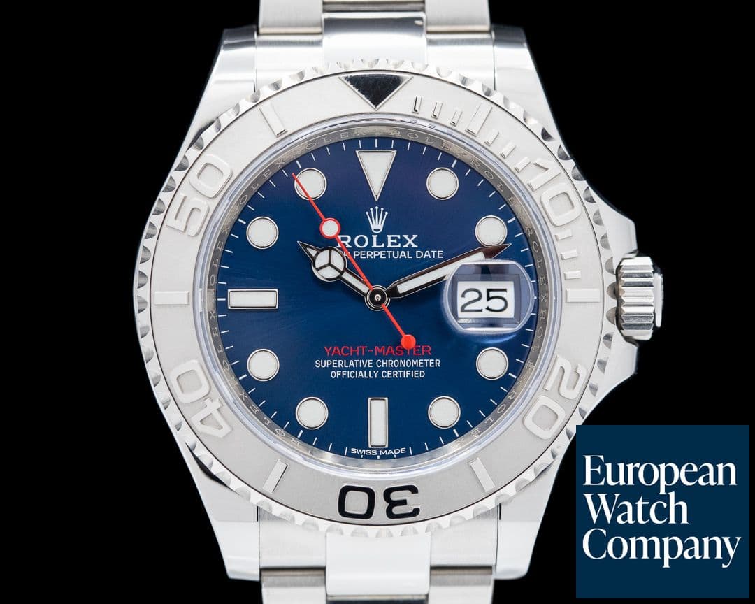 Image of Rolex Yacht Master SS Blue Dial / Platinum Bezel 2020