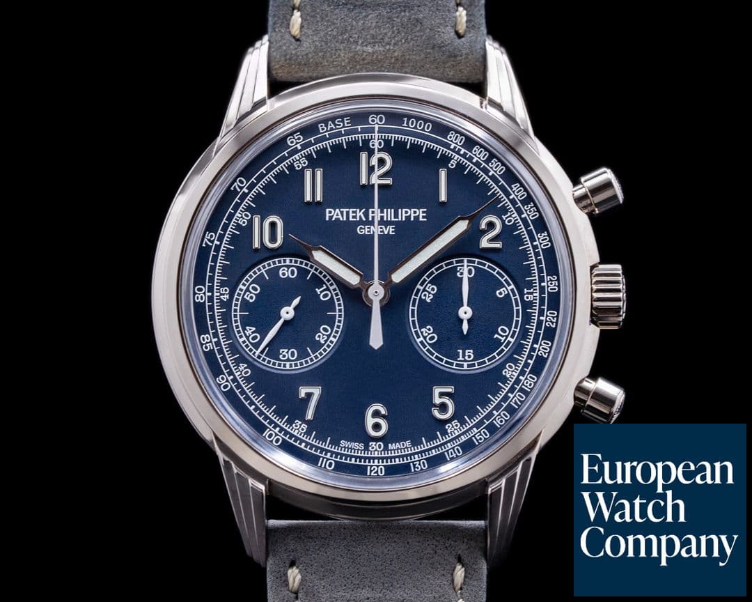 Image of Patek Philippe Chronograph 5172G 18K White Gold Blue Dial