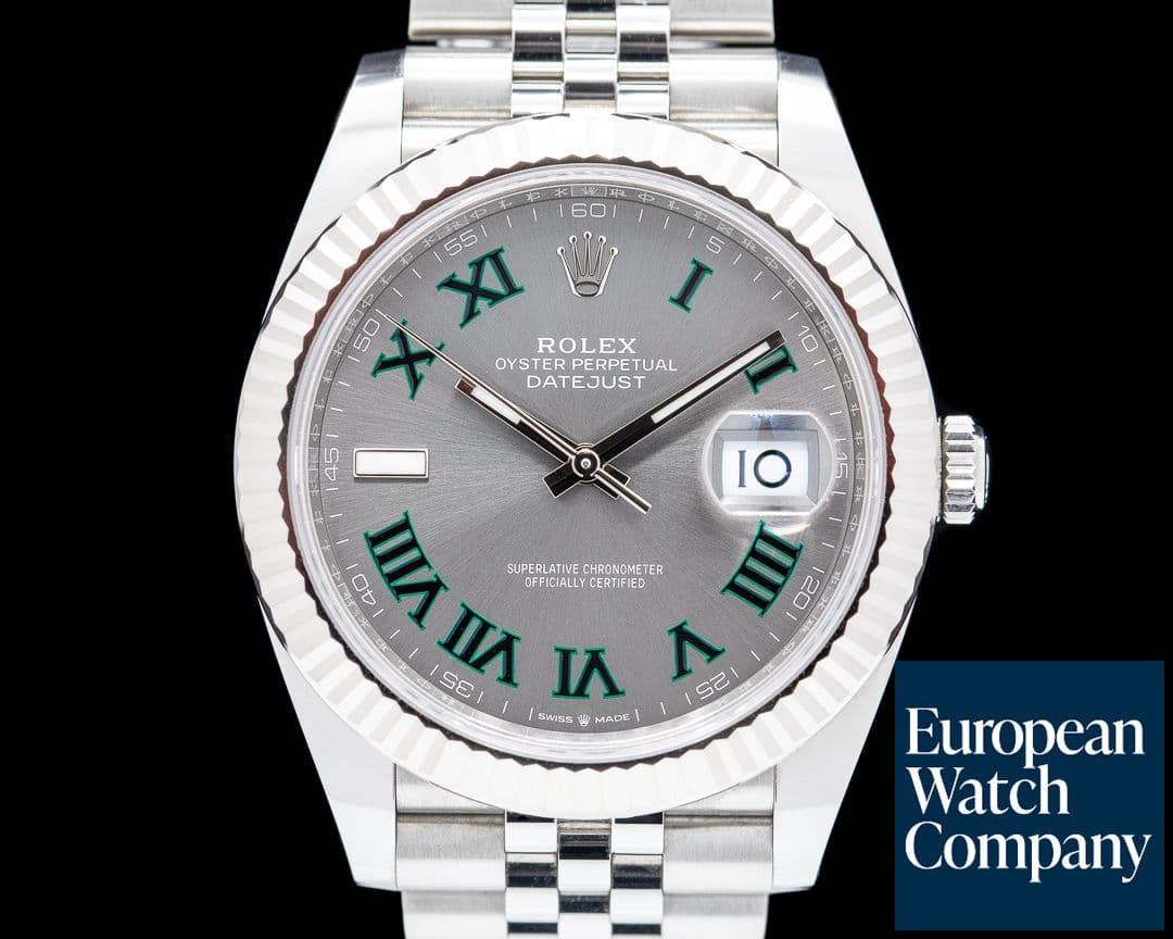 Image of Rolex Datejust 41 Rhodium "Wimbledon" Dial Jubilee 2021