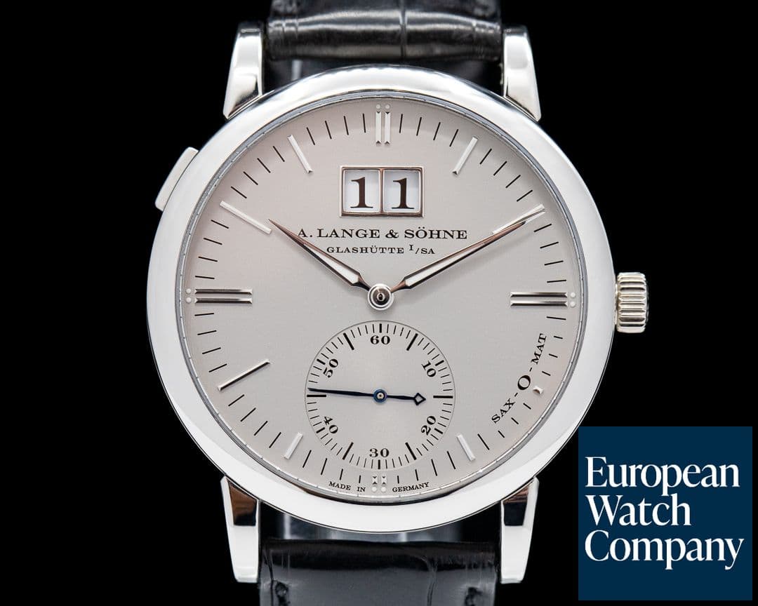 Image of A. Lange and Sohne Langematik 308.025 Sax-O-Mat Big Date Automatic Platinum 