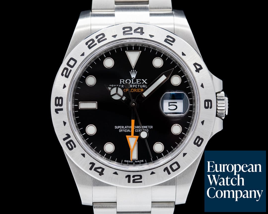 Image of Rolex Explorer II Black Dial SS