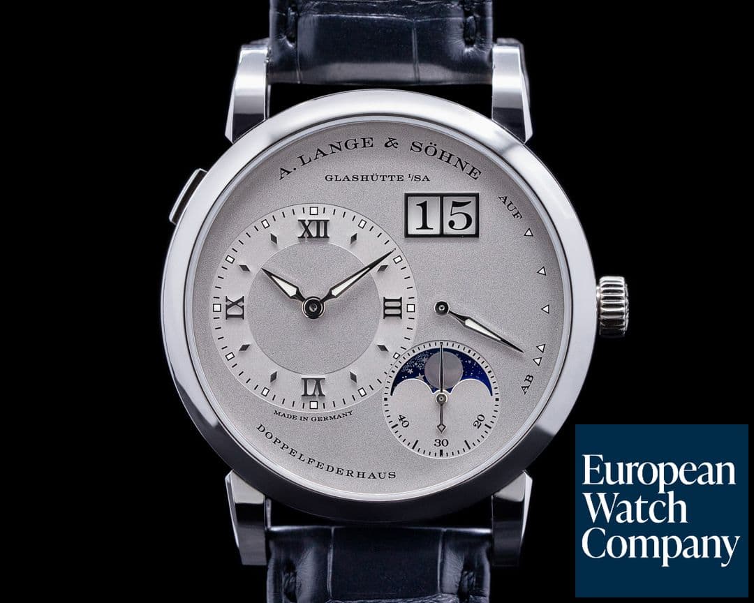 Image of A. Lange and Sohne Lange 1 Moon 192.025 Platinum / Silver Dial 2021 