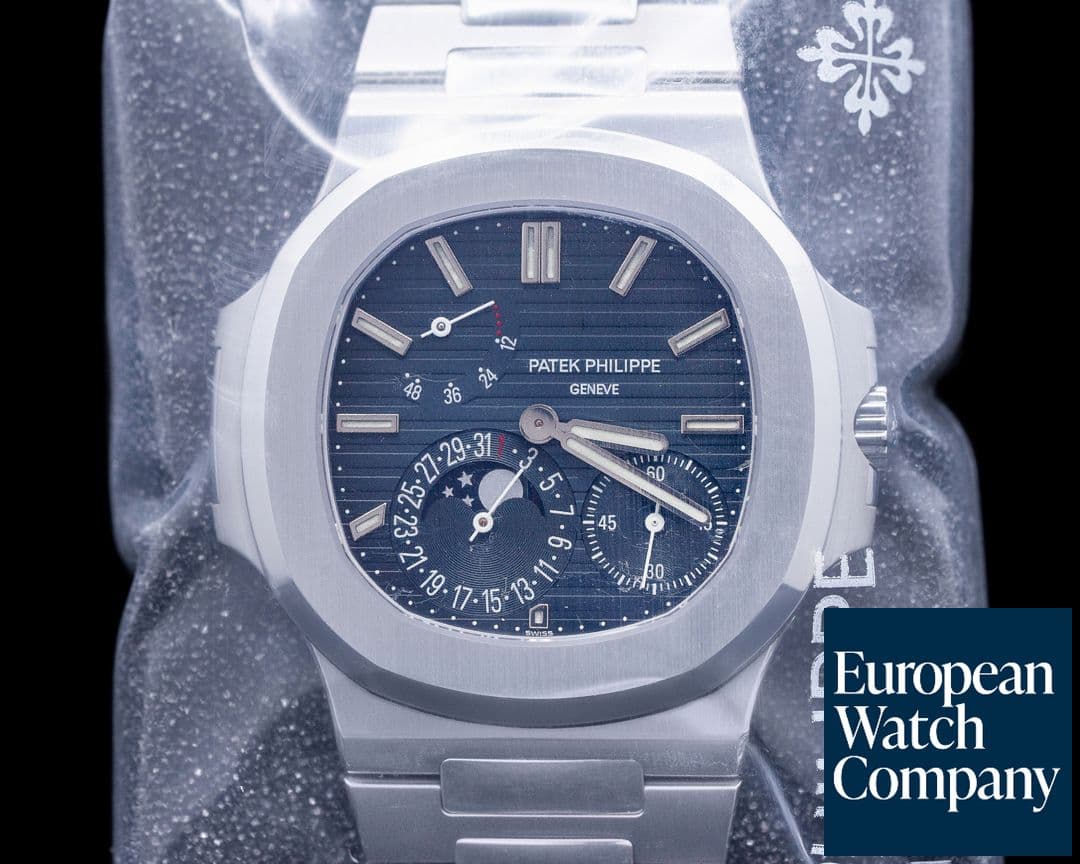 Image of Patek Philippe Jumbo Nautilus 5712 Moonphase Power Reserve SS FACTORY SEALED! 